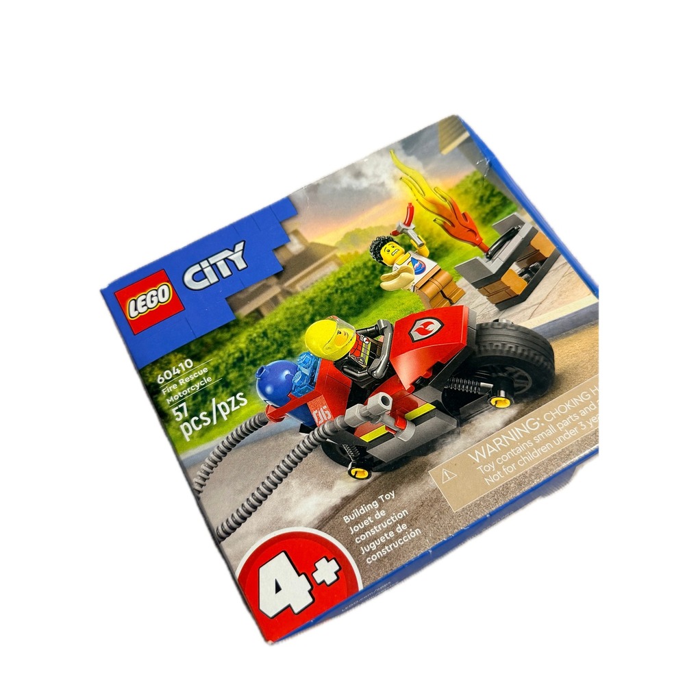 LEGO City Fire Rescue Motorcycle #60410 – Sealed 57 Pieces